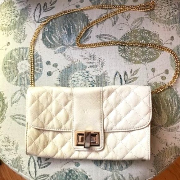 Aldo Handbags - Pearl White Evening Clutch - Chain not included!!! - Aldo
